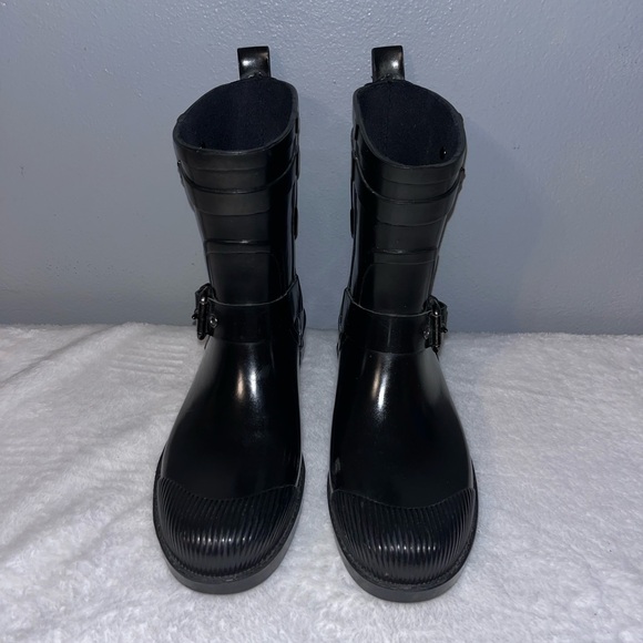 COACH 6.5 WOMEN RAIN BOOTS - Picture 3 of 9